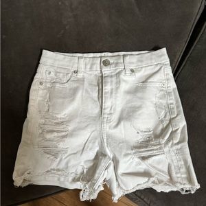 American Eagle white jean shorts sz 4